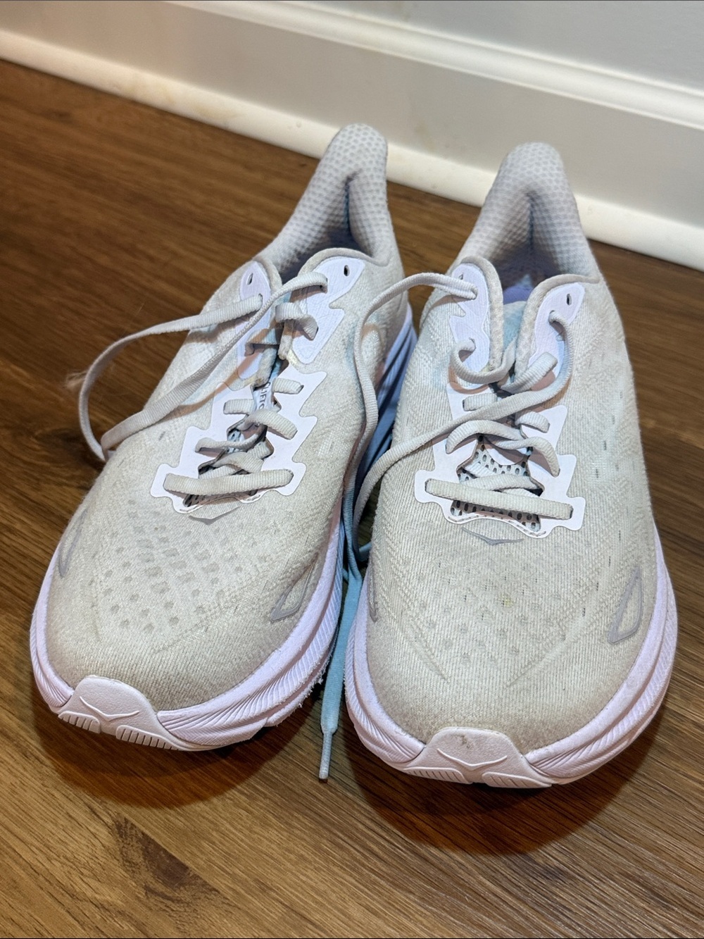 Hoka One One Clifton 8 Running Shoes White - Picture 9 of 11
